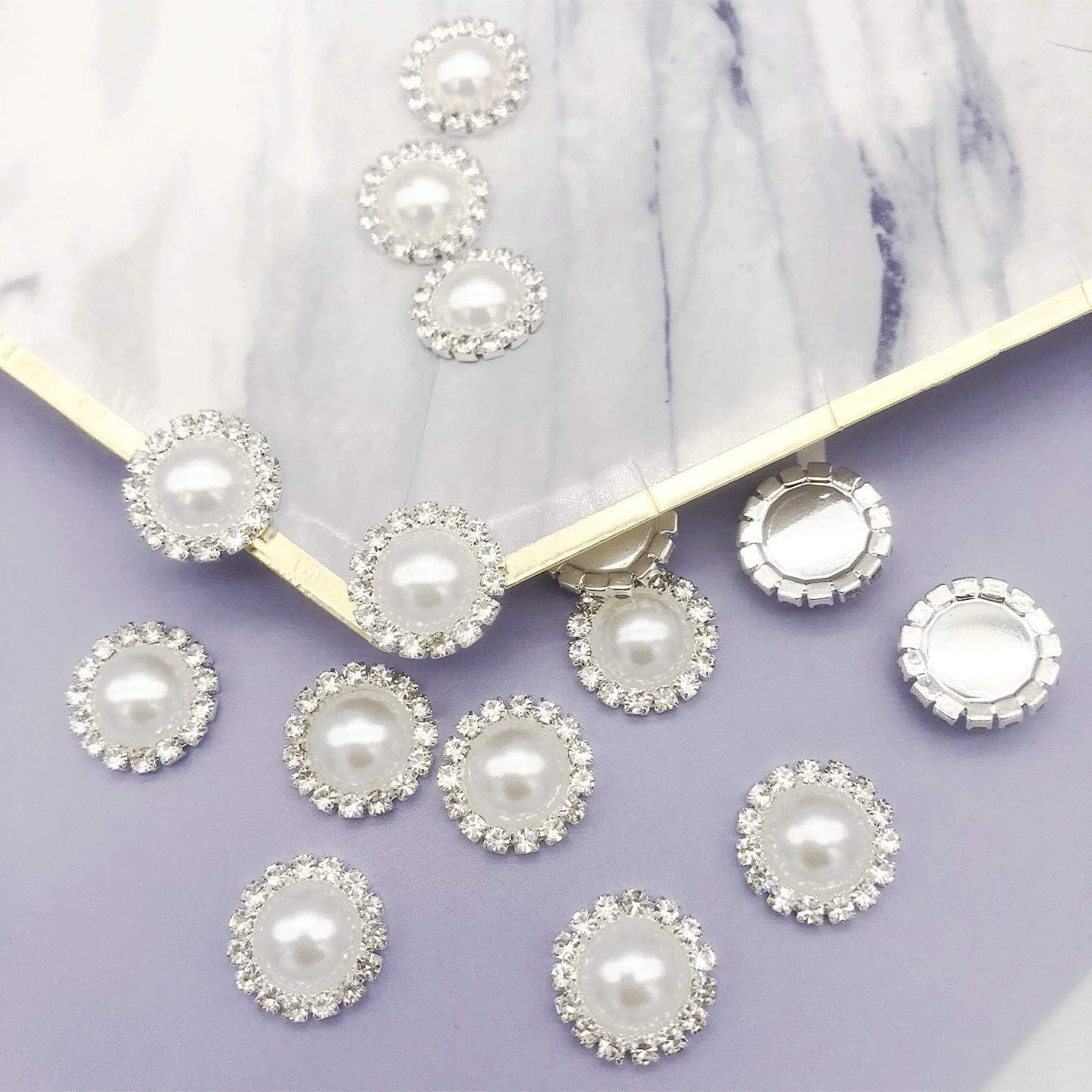 Wholesale 20 count Retro  Round   Faux  Rhinestone Buttons Bulk,18MM (Flatback)