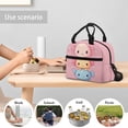thumbnail image 6 of Pzuqiu Cute Axolotl Print Insulated Lunch Tote Bag, Washable Spacious Thermal Lunch Box with Adjustable Shoulder Strap for School Travel Picnic, Leakproof Durable Cooler Bag, 6 of 7