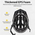 thumbnail image 6 of Bike Helmet with USB Rechargeable Rear Light Detachable Magnetic Goggles Removable Sun Visor Mountain & Road Bicycle Helmets for Men Women Adult Cycling, 6 of 9