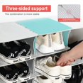 thumbnail image 4 of Zapatero de 6 niveles, organizador de almacenamiento apilable para la entrada del dormitorio, estante ajustable, estante con ranuras para zapatos, estante de torre fácil de montar, gris, 4 of 8