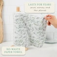 thumbnail image 3 of May Bright Reusable Paper Towels 2-Ply Washable Roll - Cloth Paper Towel Replacement - 15 Sheets of Paperless Paper Towels and Reusable Napkins With Greater Absorbency - Zero Waste, 3 of 8