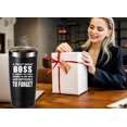 thumbnail image 4 of A Truly Great boss is Hard to Find 20 OZ Tumbler.Bosses Day Gifts.Leaving Moving Appreciation Retirement Birthday Christmas Gifts for Women Men Manager Director Boss,Boss Lady Mug(Black), 4 of 6