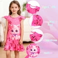 thumbnail image 4 of Girls Nightgowns Mermaid Pajamas Sleepwear for Girls and 18" Dolls Clothes, 4 of 7