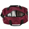 thumbnail image 3 of 30 Liter Capacity Unisex Duffle Bag with Velcro Closure Handle and Luggage Shoulder Strap for Gym, Travel and Commuting in Red, 3 of 5