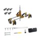thumbnail image 3 of Kit de abridor de agujeros para cerradura de puerta, herramienta de plantilla para puertas de madera, muebles para puertas de Hotel con 5 cabezas, 3 of 9