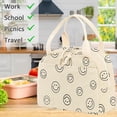 thumbnail image 4 of Lonchera para mujer, bonita bolsa de almuerzo con aislamiento de pana para niñas, bolsa de almuerzo térmica reutilizable vintage para el trabajo, lonchera térmica, bolsa bento, escuela/picnic/viaje, 4 of 6