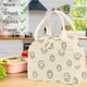 thumbnail image 4 of Lonchera para mujer, bonita bolsa de almuerzo con aislamiento de pana para niñas, bolsa de almuerzo térmica reutilizable vintage para el trabajo, lonchera térmica, bolsa bento, escuela/picnic/viaje, 4 of 6