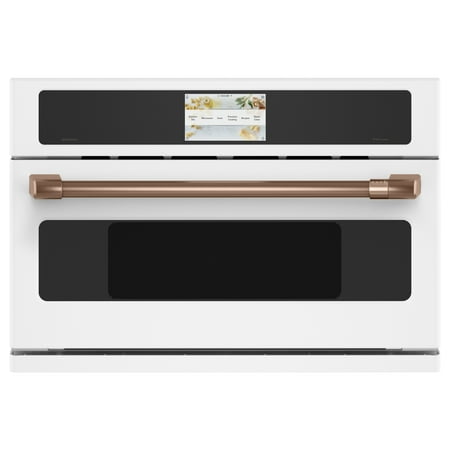 Café - 30" Built-In Single Electric Convection Wall Oven with 240V Advantium Technology - Matte white