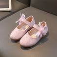 thumbnail image 2 of Otqutp Girls Dance Shoes Fashion Summer Children Sandals Girls Casual Shoes Flat Bottom Lightweight Pearl Ribbon Flower Hook Loop Shoes, 2 of 9
