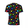 thumbnail image 6 of T Shirt For Men Running T-Shirt For Man Vintage 80S Polka Dots Harajuku Dark Rainbow Spots Summer Te, 6 of 7