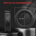 thumbnail image 3 of 60/70-6.5 Original CST Tubeless Tire (With Gel) | Front/Rear Replacement for Ninebot by Segway MAX G30, G30LP, and Front Only Max G2, 3 of 6