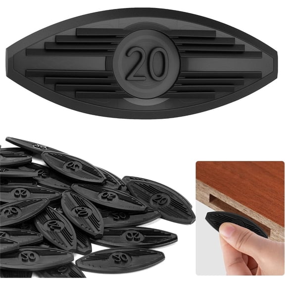 Ebaokuup 60 Pcs Plastic Joining Biscuits for Woodworking Deck Furniture Trim