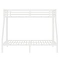 thumbnail image 4 of Twin XL over Queen Bunk Bed,Heavy Duty Metal Bunk Bed with 2 Side Ladders,Space-Saving/Noise Reduced/No Box Spring Needed,White, 4 of 11