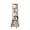 6-Tier | Warm White, variant on IVV 5-Tier Round Rotating Bookshelf with Bottom Compartment and Rolling Wheels, Modern Farmhouse 360° Spinning Bookcase Tower in Natural, 55.91"H for Bedroom, Living Room, Study
