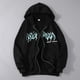 thumbnail image 2 of Gibobby Sudadera hombre Sudadera con Capucha y Cremallera para Hombre, Sudadera Deportiva Hombre(Negro,XG), 2 of 5