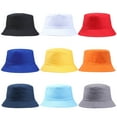 thumbnail image 3 of SPRING PARK Unisex Summer Outdoor Solid Color Bucket Sun Hat Fisherman Cap, 3 of 7