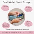 thumbnail image 4 of KEDZIE Essentials Only Pocket Wallet Textured Vegan Leather Card & Cash Organizer - Bone, 4 of 6