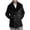 Black, variant on IYTR Men's Solid Color Peacoat Double Breasted Wool Coat Long Sleeve Warm Winter Fleece Lined Overcoat with Pockets Black L