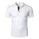 thumbnail image 2 of Playera Henley Casual Para Hombre Manga Corta Con Bolsillos, 2 of 7