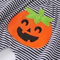 thumbnail image 6 of Gubotare My First Halloween Baby Boy Outfit Long Sleeve Pumpkin Romper Pants Set with Hat Newborn Boy Fall Clothes 0 3 6 9 12 18 24 Months (White,6-12 Months), 6 of 7