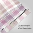 thumbnail image 3 of 2 Pack Wet Dry Bags,Purple-pink Checkered Pattern Waterproof Reusable Dual Zipper Bags for Swimwear, Gym Clothes, Toiletries, Baby Diapers, 3 of 8