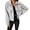 Light Grey S, variant on Fall Winter Women Jacket Turn-down Collar English Style Chest Pockets Windproof Outwear Single-breasted Solid Color Button Closure Commuting Daily Wear Overcoat