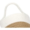 thumbnail image 3 of Corbeille à Corde en Coton 6.7" Panier de Rangement en Coton et Lin - Lin & Blanc, 3 of 5