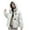 White, variant on Fall Outfits for Women 2025 Puffer Jacket Womens Fashionable Casual Solid Color Long Sleeved Hooded Cotton