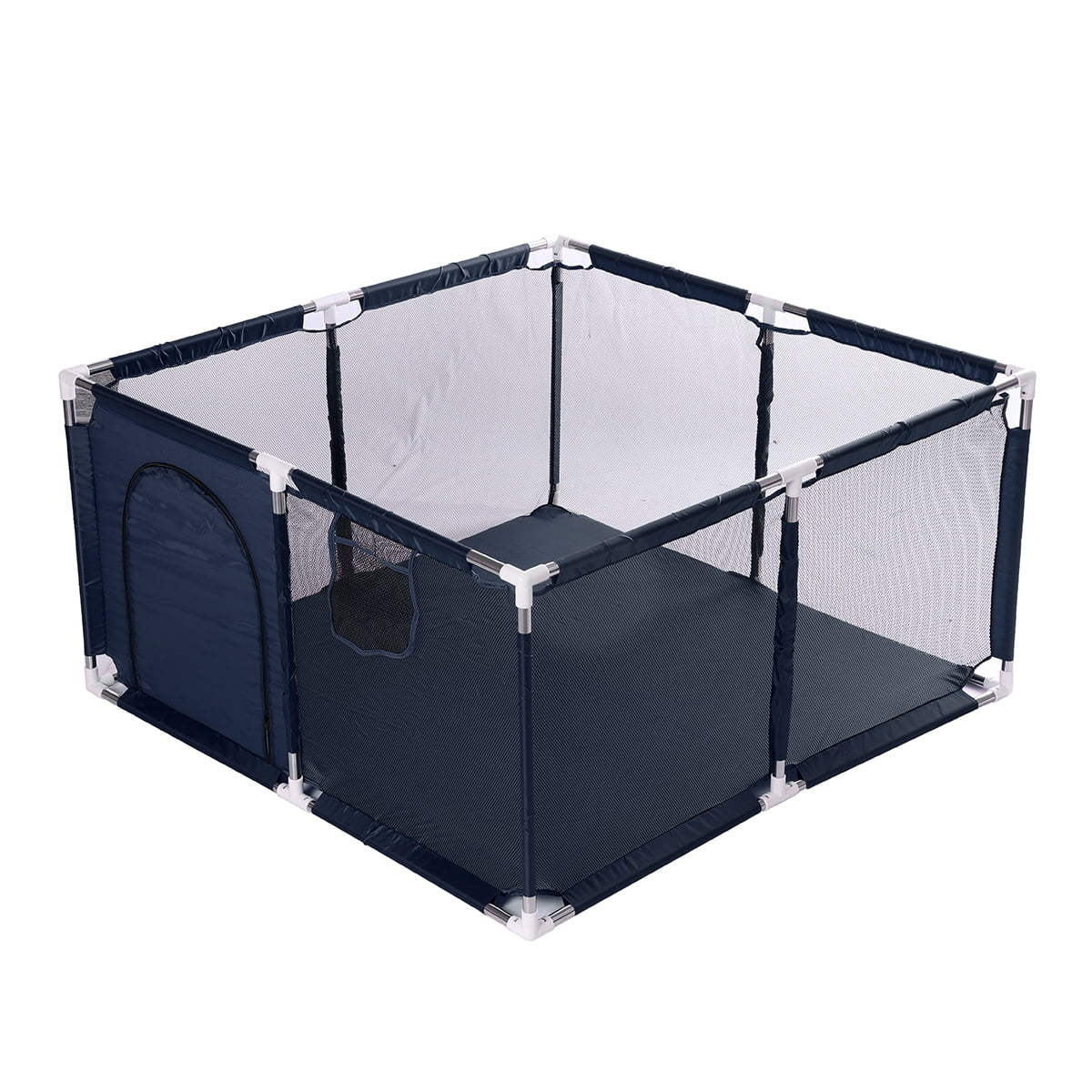 50 Inch Large Kid Baby Playpen Playard With Basketball Hoop，Folding
