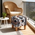 thumbnail image 2 of TSOVTHRID Aztec Tribal Cow Pattern Square Ottoman Cover Washable Breathable Folding Storage Stool Furniture Protector Soft Stretch Square Slipcover with Elastic Bottom, 2 of 7
