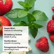 eos 100% Natural & Organic Lip Balm- Strawberry, Mint, Vanilla - 0.14 oz, 3 pack