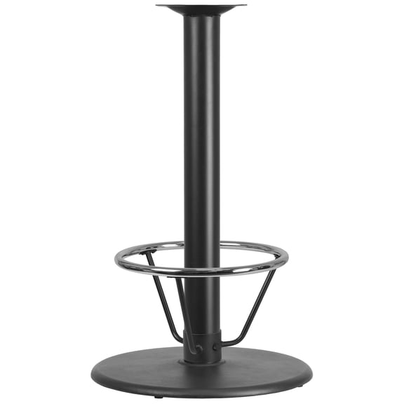 Flash Furniture Beverly 24'' Round Restaurant Table Base with 4'' Dia. Bar Height Column and Foot Ring