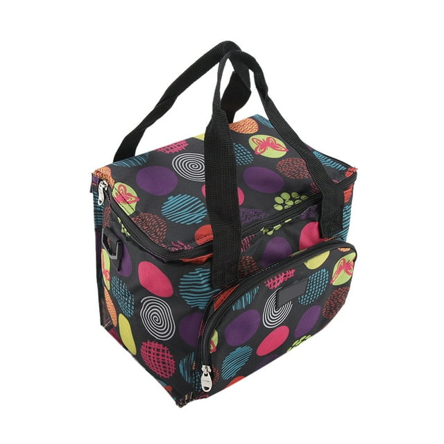 Sac Bento Isolé Motif Fleur, Sac Bento Portable Anti-Humidité, Sac à Lunch pour Pique-Nique École Bureau