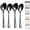 2. Black, variant on ReaNea Serving Spoons 4 Pieces, 2 Serving Spoon 2 Slotted Spoons, Stainless Steel Serving Utensils Set