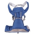 thumbnail image 1 of Portabebés con asiento de cadera, ergonómico, transpirable, cómodo, multifuncional, taburete de cintura para bebés recién nacidos y niños pequeños, color azul, 1 of 15