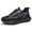 Black, variant on BNRSHOE Mens Womens Running Shoes Unisex Lace-up Lightweight Sports Athletic Casual Fashion Sneakers