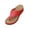 Red, variant on Wedge Flip Flops, Sandals for Women Arch Support Flip Flops Slip On Dressy Summer Comfortable Casual Walking Thong Sandals Lightweight Memory Foam Platform Wedge Shoes, Red 8