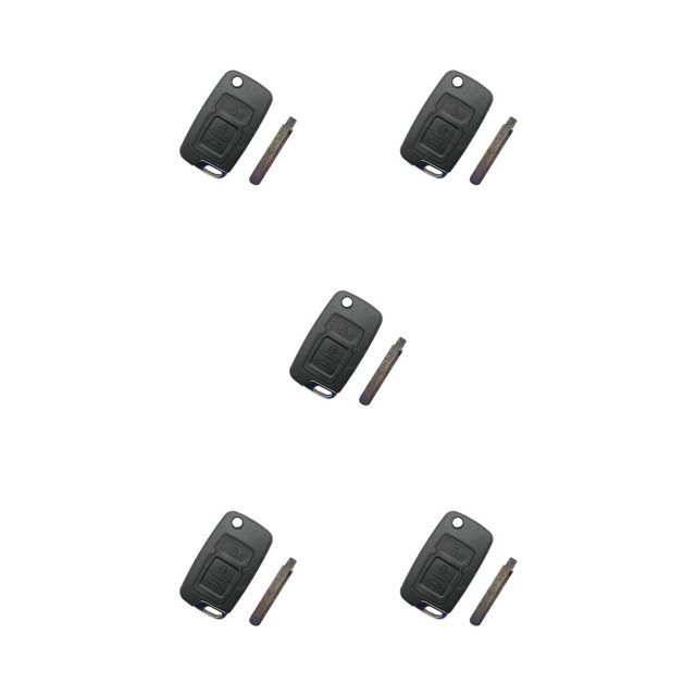 Scienceny Carcasa para llave de coche, reemplazo portátil, elegante, plegable, para control remoto automotriz, funda protectora para mando a Type5 NO5