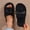 Black, variant on Slippers for Women Memory Foam House Womens Slipper Slides Home Bedroom Bathroom Spa Open Toe Corduroy Cute Bow Slippers Cozy Comfortable Pink