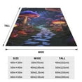 thumbnail image 3 of Bingfone Jungle Path Glowing Mushrooms Print Flannel Fleece Blanket Throw Blanket for Bed,Sofa,Couch,Travel,Camping(40"x30" ), 3 of 8