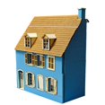 thumbnail image 2 of 1/35 Ho Scale Cafe Building, Landscape de escena de arquitectura, Modelo de ensamblaje de bricolaje para mesa de arena, Model Railway 26CMX11.5CMX31.5cm, 2 of 9