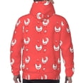 thumbnail image 7 of Daiia Cartoon Rooster for Men's Fashion Hoodies & Sweatshirts with Kangaroo Pocket Hooded Sweatshirt Breathable & Moisture Wicking-4X-Large, 7 of 7