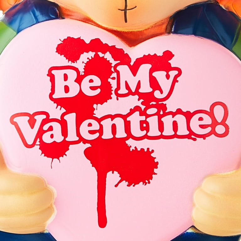 トップス Lumignon original Valentine checkbustier Valentines Day Blow Mold Decor Chucky holding Heart, 12.2, by