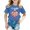 Blue, variant on XEGLSBU Girls Short Sleeve Shirts Size 8-9 Girls Casual Short Sleeve T Shirt with Print Crew Neck Tee for Kids Daily Wear Black Size 12-14 Years