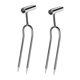 thumbnail image 4 of Cultivador manual ergonómico de metal de dos puntas para jardín, ideal para bancales elevados. 2 piezas, 4 of 9