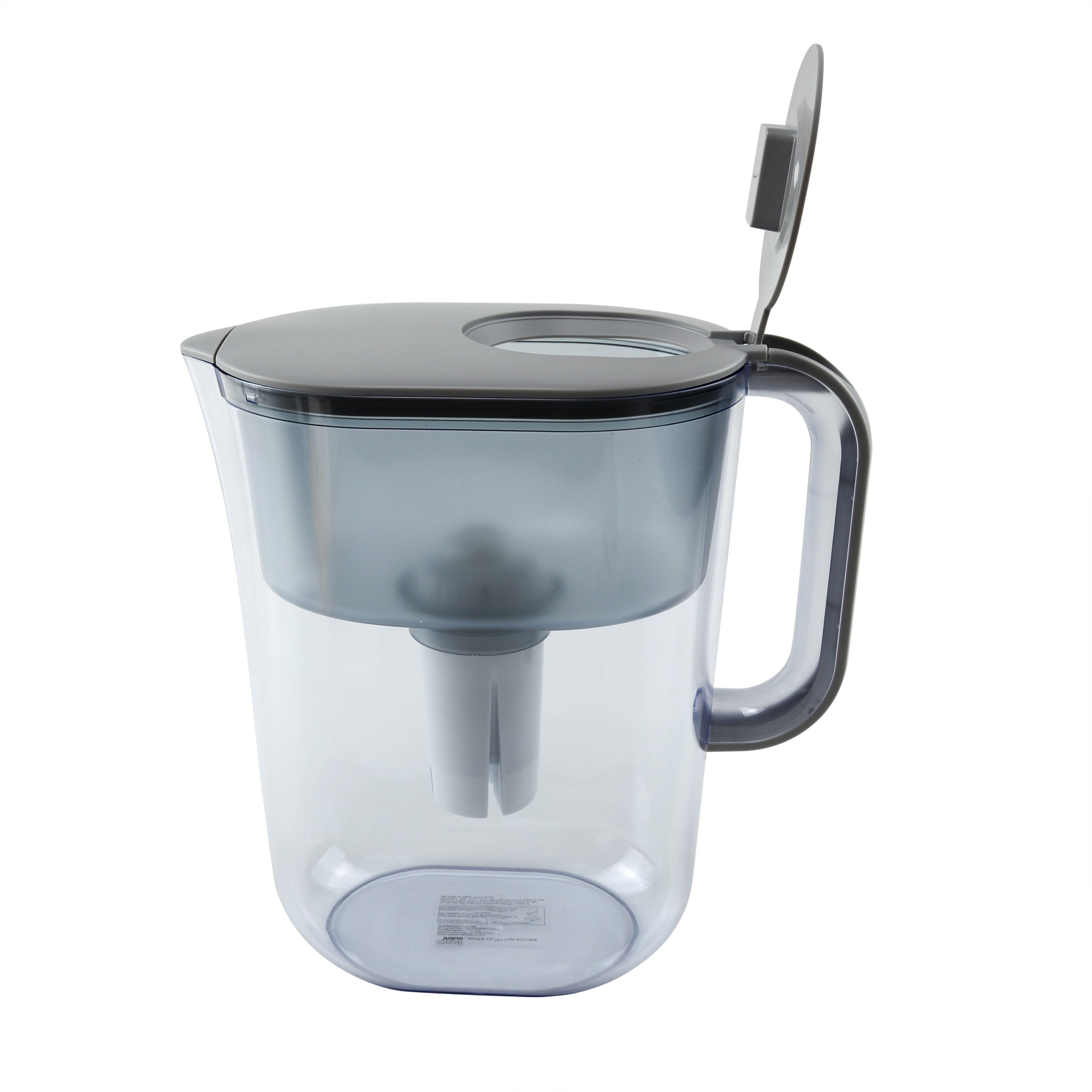 Great Value 10-Cup Water Filter Pitcher, Gray