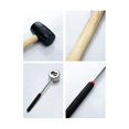 thumbnail image 4 of Herramienta para abrir cocos Cuchillo para perforar cáscaras de coco Martillo de goma con mango de madera Acero inoxidable Cocon Como se muestra, Como se muestra, 4 of 5
