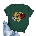 thumbnail image 2 of Hauts d'Été pour Femmes 2023 Chandail pour Femmes Amour Imprimé Léopard T-shirt à Manches Courtes Hauts, 2 of 3