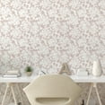 thumbnail image 2 of Ambesonne Floral Abstract Peel & Stick Wallpaper for Home, Flowers Shade Print, 13"x36", Pale Eggshell and Pale Salmon, 2 of 5