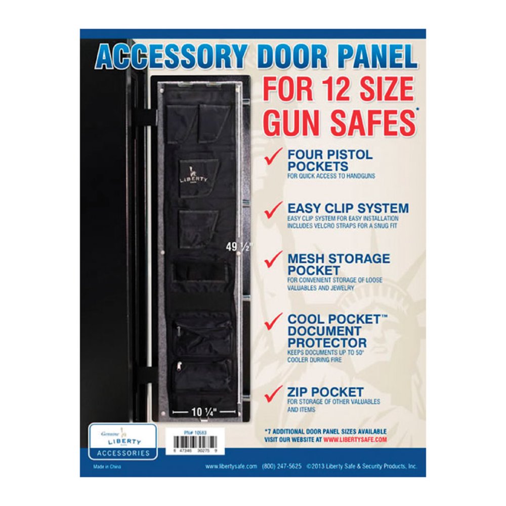 Liberty Safe Gun Safe Accessory Door Panel, Model 12, 10 x 40In.